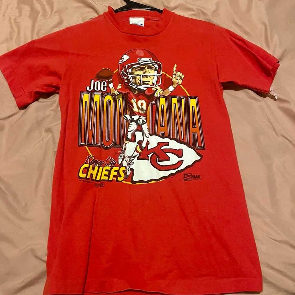 Vintage Joe Montana Chiefs Shirt - image 1