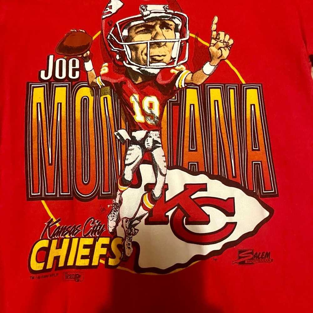 Vintage Joe Montana Chiefs Shirt - image 2