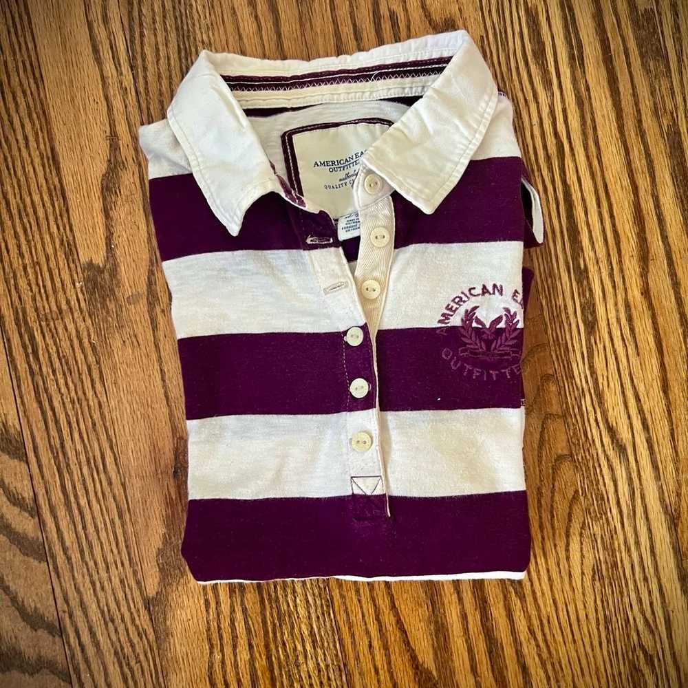 Vintage American Eagle Rugby Polo | Girls size XL… - image 1