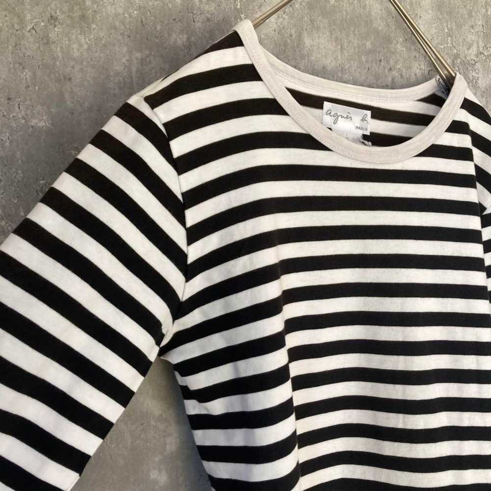 【Made in Japan】Agnes B Border Long T Long Sleeve … - image 2