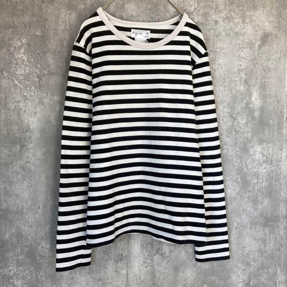 【Made in Japan】Agnes B Border Long T Long Sleeve … - image 4