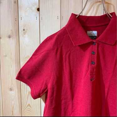 AE127 Nike polo shirt red women's size S poster - image 1