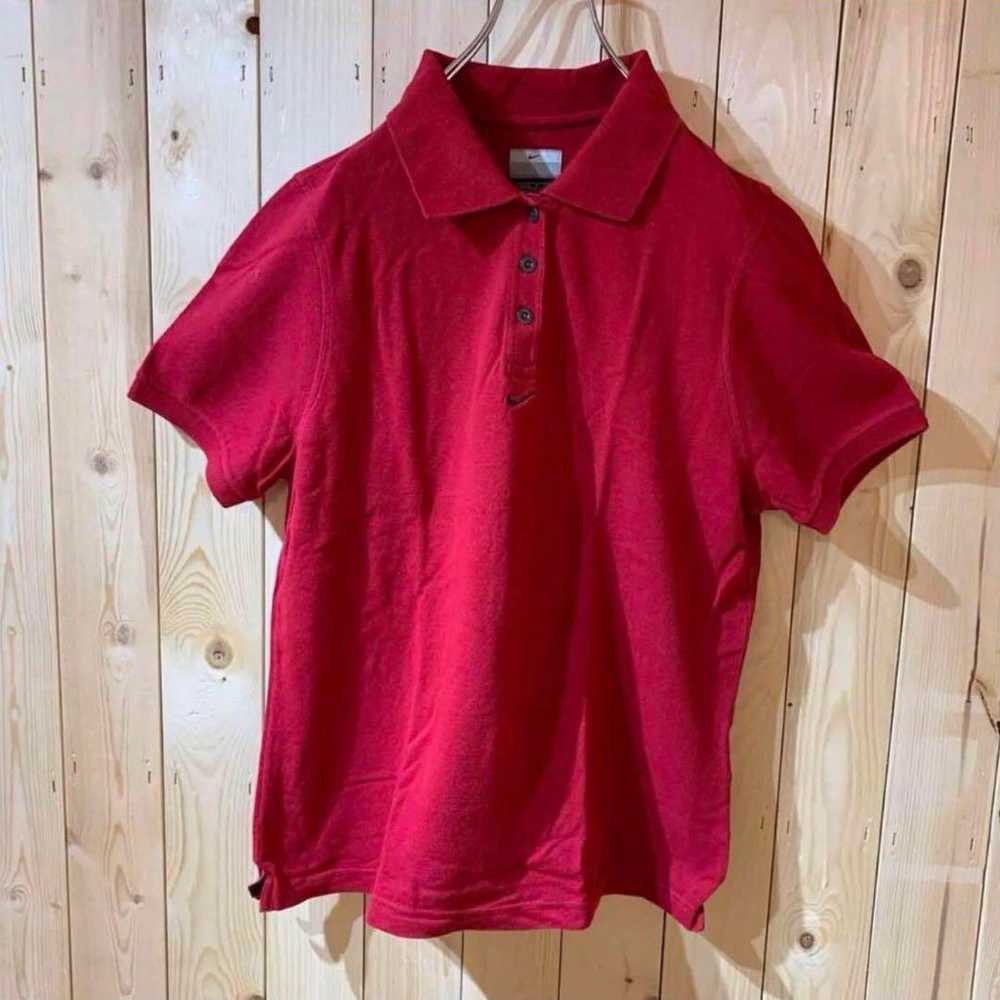 AE127 Nike polo shirt red women's size S poster - image 3