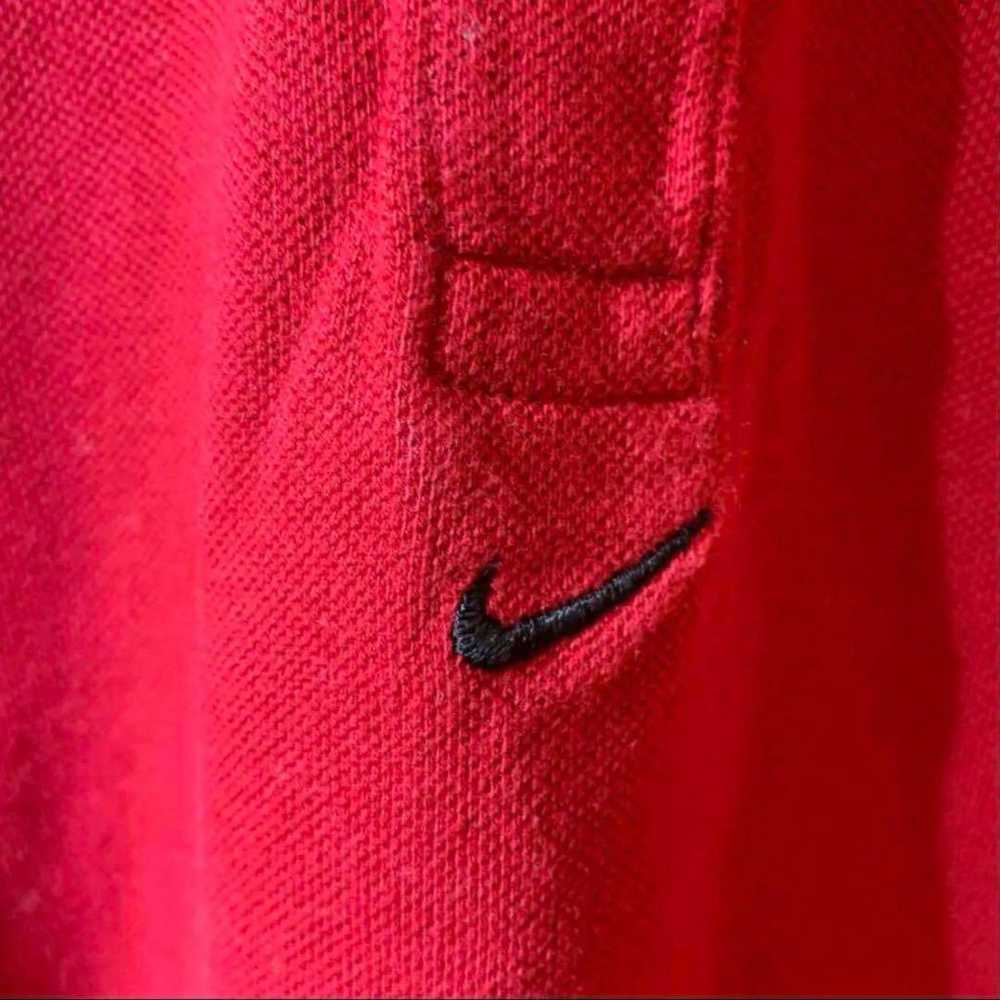 AE127 Nike polo shirt red women's size S poster - image 5