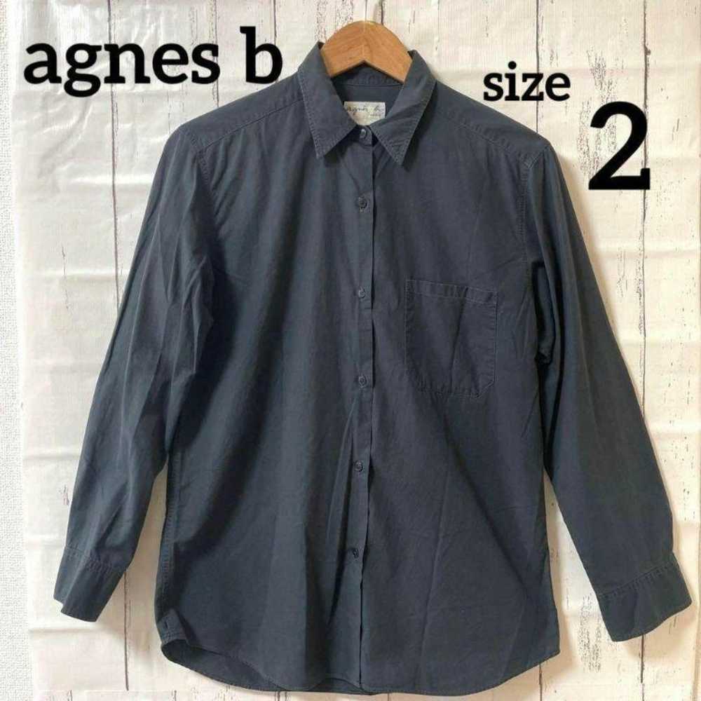 agnes b Agnes B. Shirt Long Sleeve Black Fashiona… - image 1