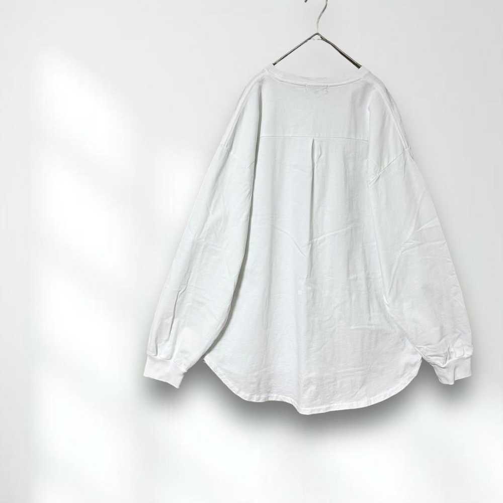 E3822 [Beams Heart] 100% cotton Long T-shirt Crew… - image 3