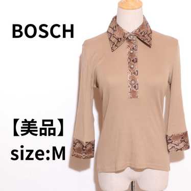 【Great condition】BOSCH top cut-sew rib animal pat… - image 1