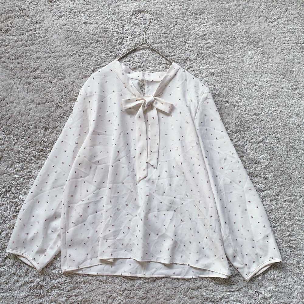 【any sis】Polka dot blouse (M)/Natural simple and … - image 1