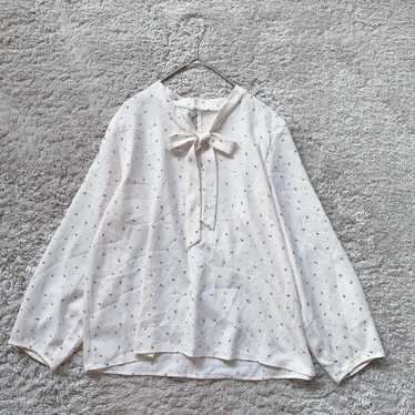 【any sis】Polka dot blouse (M)/Natural simple and … - image 1