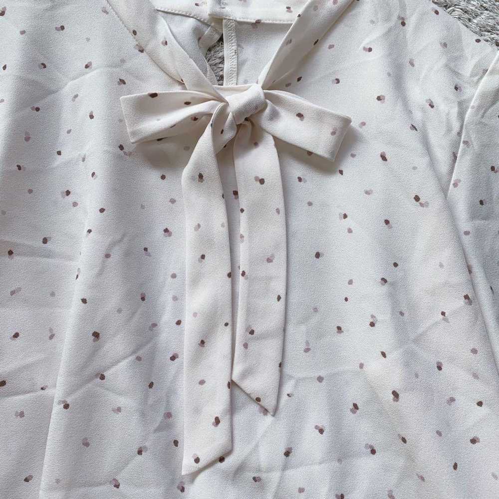 【any sis】Polka dot blouse (M)/Natural simple and … - image 4