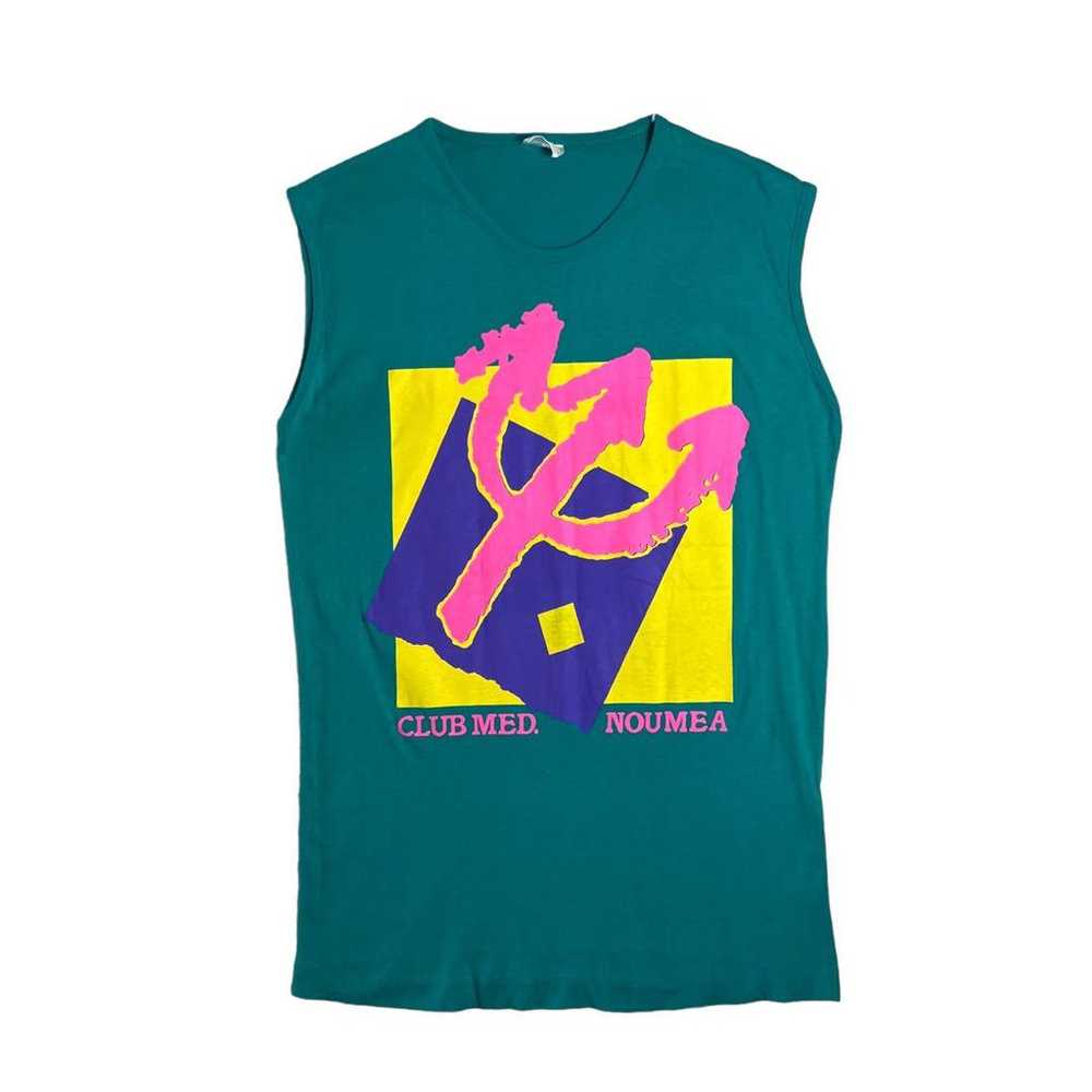 90s Club Med sleeveless starling tank top Y2K. - image 1