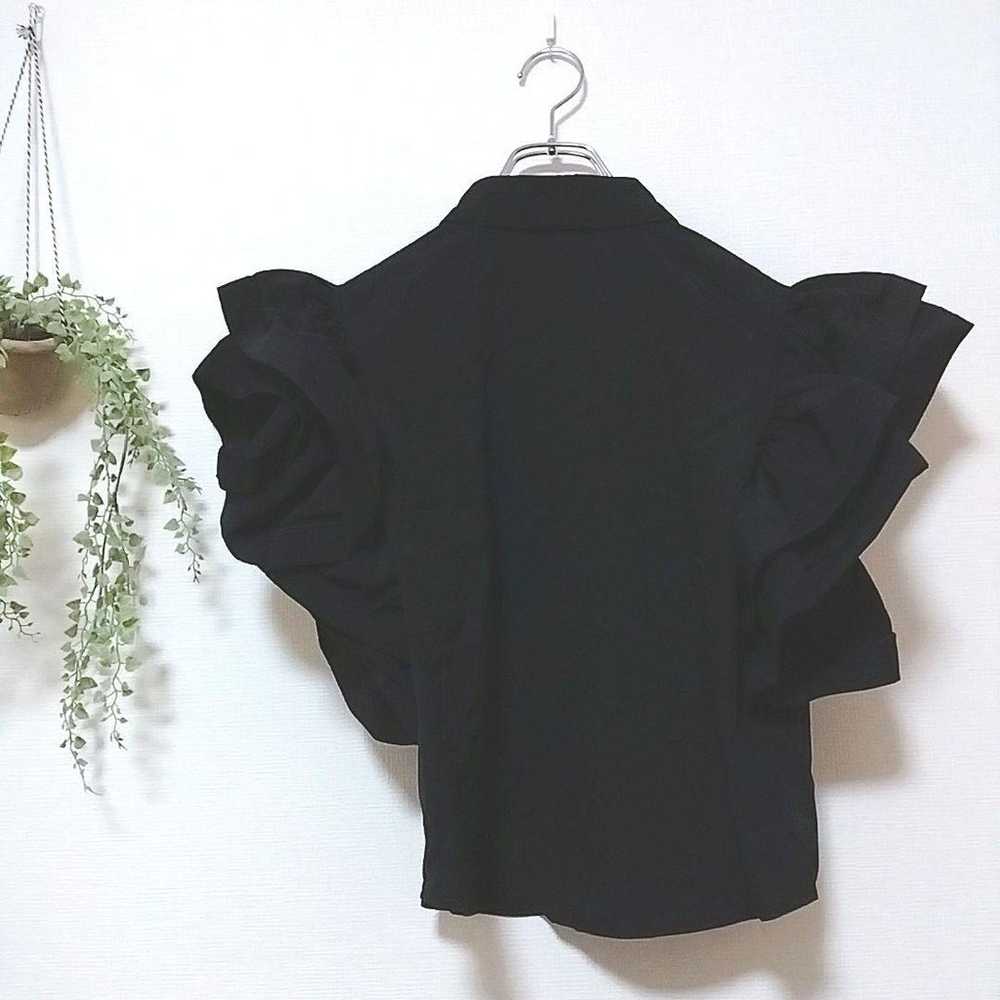 【Flane】Short-sleeve shirt top with balloon sleeve… - image 4