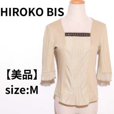 【Excellent Condition】HIROKO BIS Top Cut-Sew Rib Hi