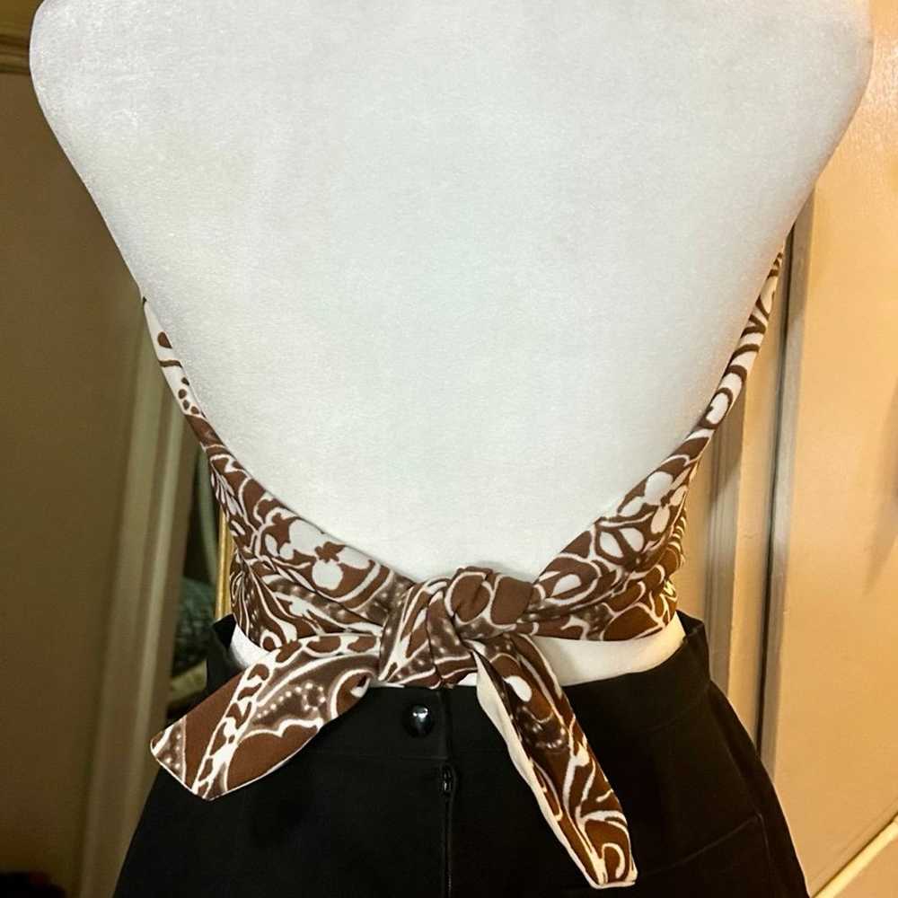 Vintage - 1970s “Margit” Handmade Brown & White H… - image 5