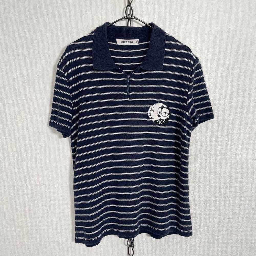 Italian-made ICEBERG Felix border polo shirt. - image 2