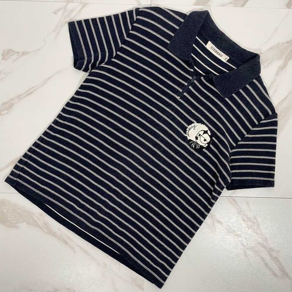 Italian-made ICEBERG Felix border polo shirt. - image 4