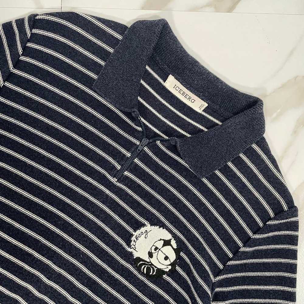 Italian-made ICEBERG Felix border polo shirt. - image 5