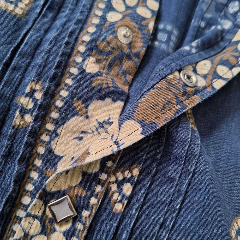 Forty Five RPM western shirt with floral pattern … - image 5