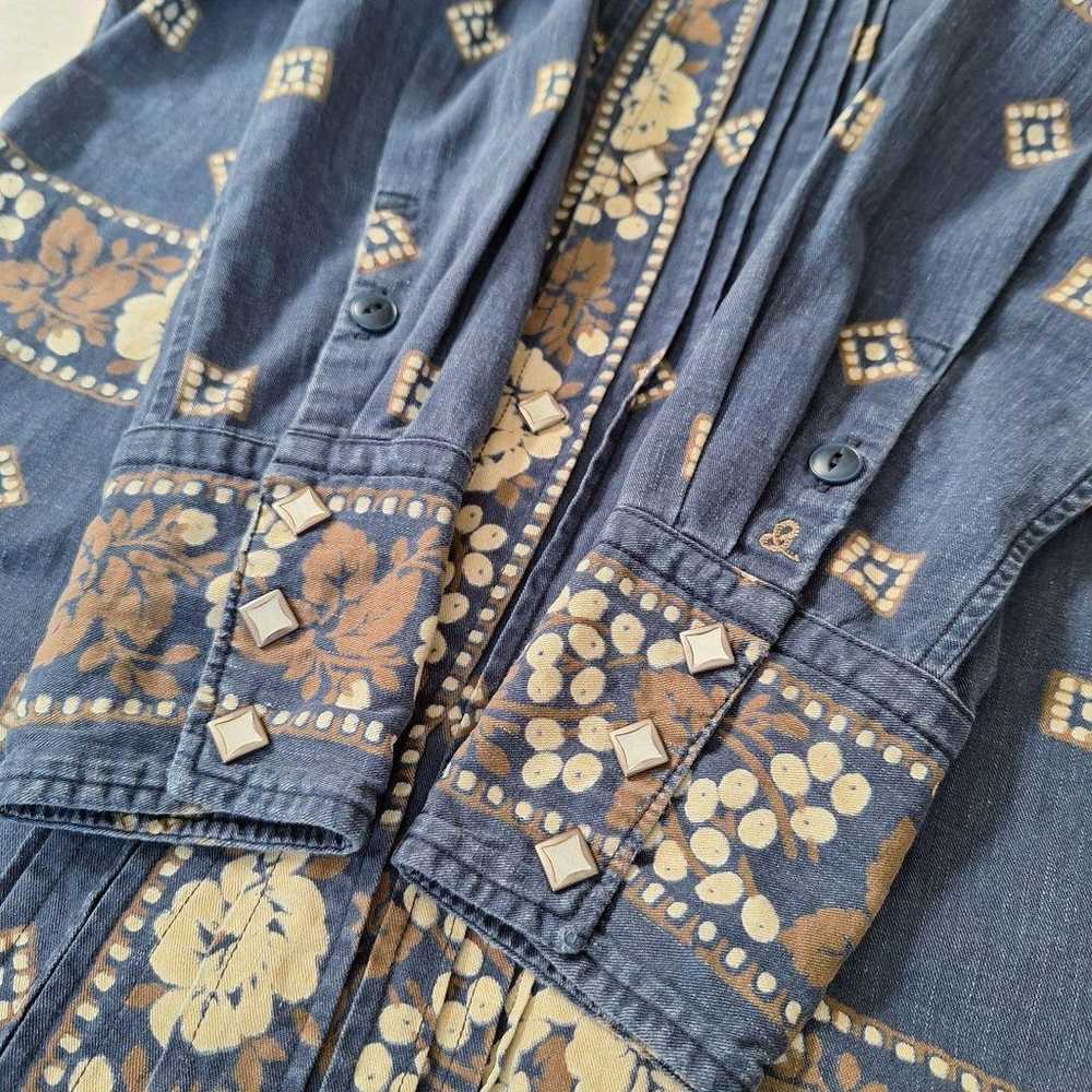 Forty Five RPM western shirt with floral pattern … - image 6