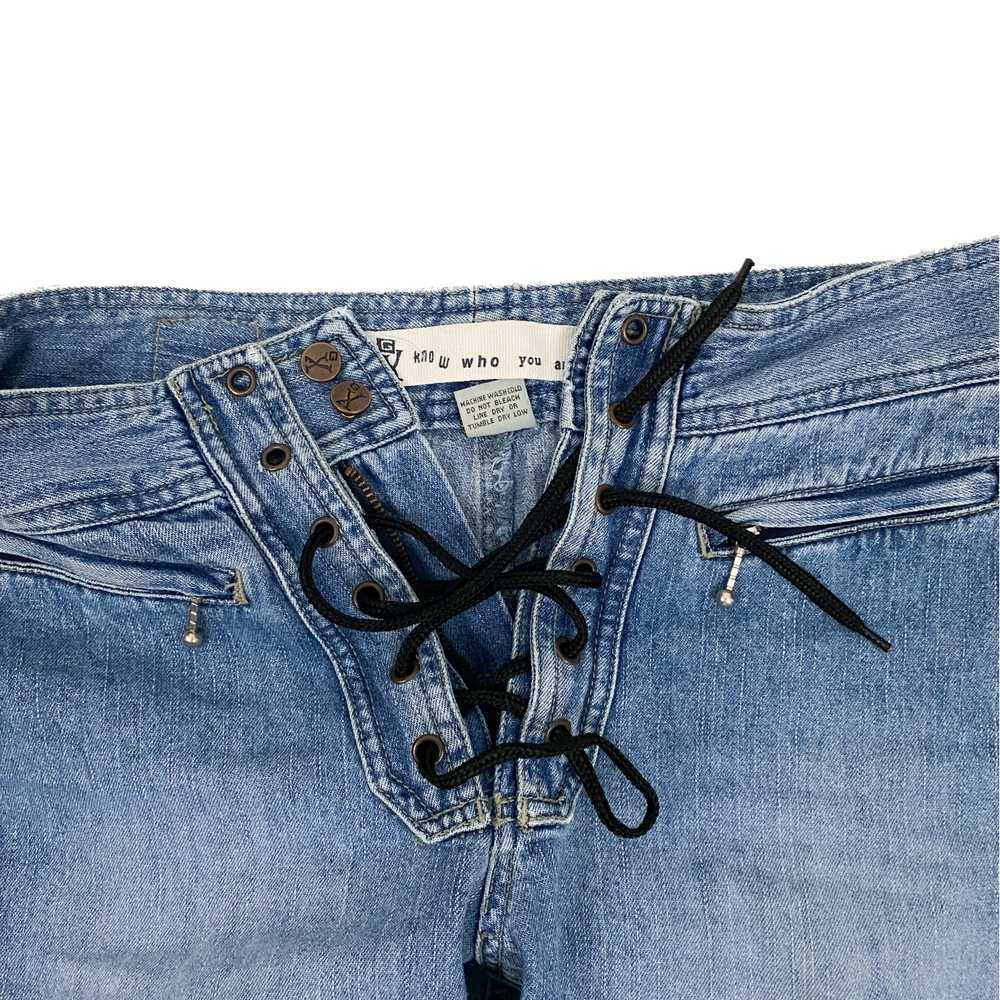 Y2K Lace-Up Jeans (XS) - image 4