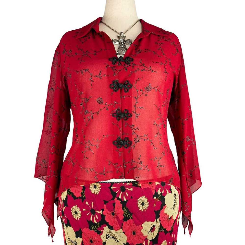 Y2K Bell Sleeve Blouse (2X) - image 2