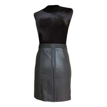 Theory Leather mini skirt - image 1