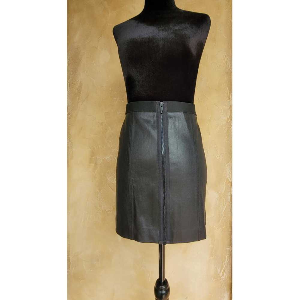 Theory Leather mini skirt - image 5