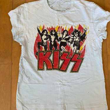 Trunk LTD T-Shirt KISS S Small V-Neck Top Shirt Hotter Than outlet Hell Band RARE