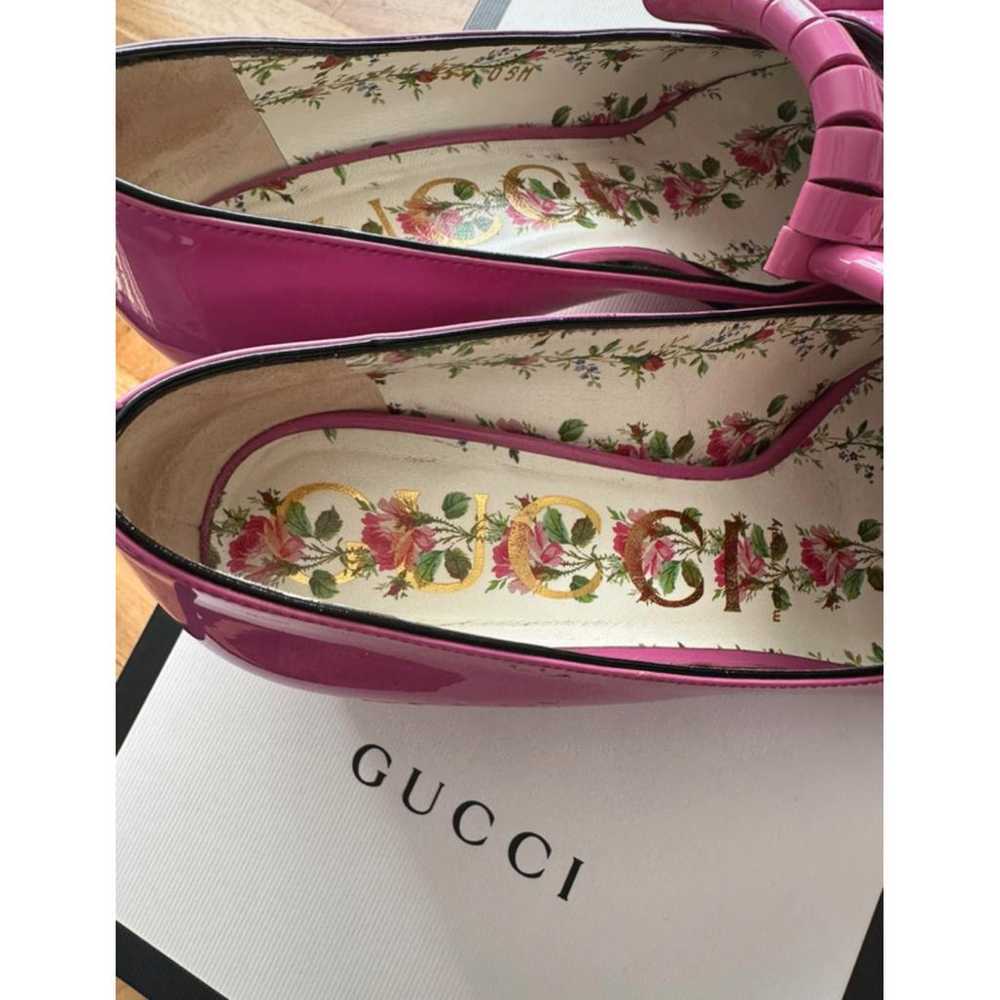 Gucci Marmont patent leather heels - image 5