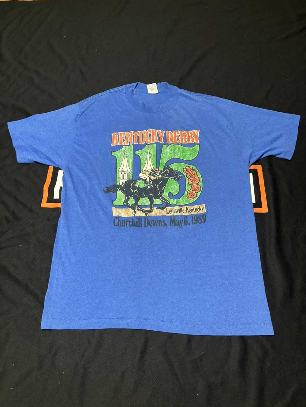 Streetwear × Vintage 1989 Kentucky Derby T shirt - image 1