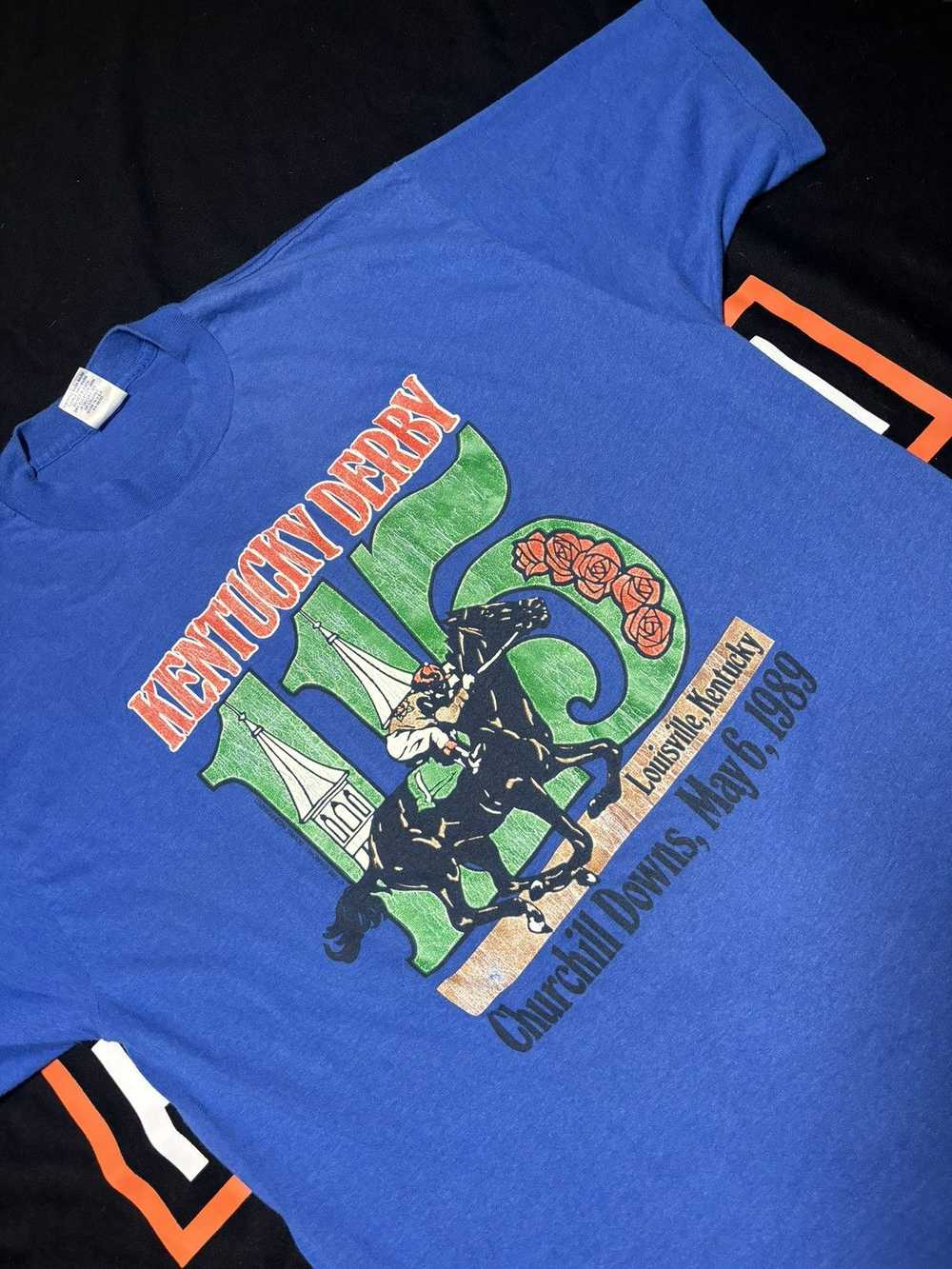 Streetwear × Vintage 1989 Kentucky Derby T shirt - image 2