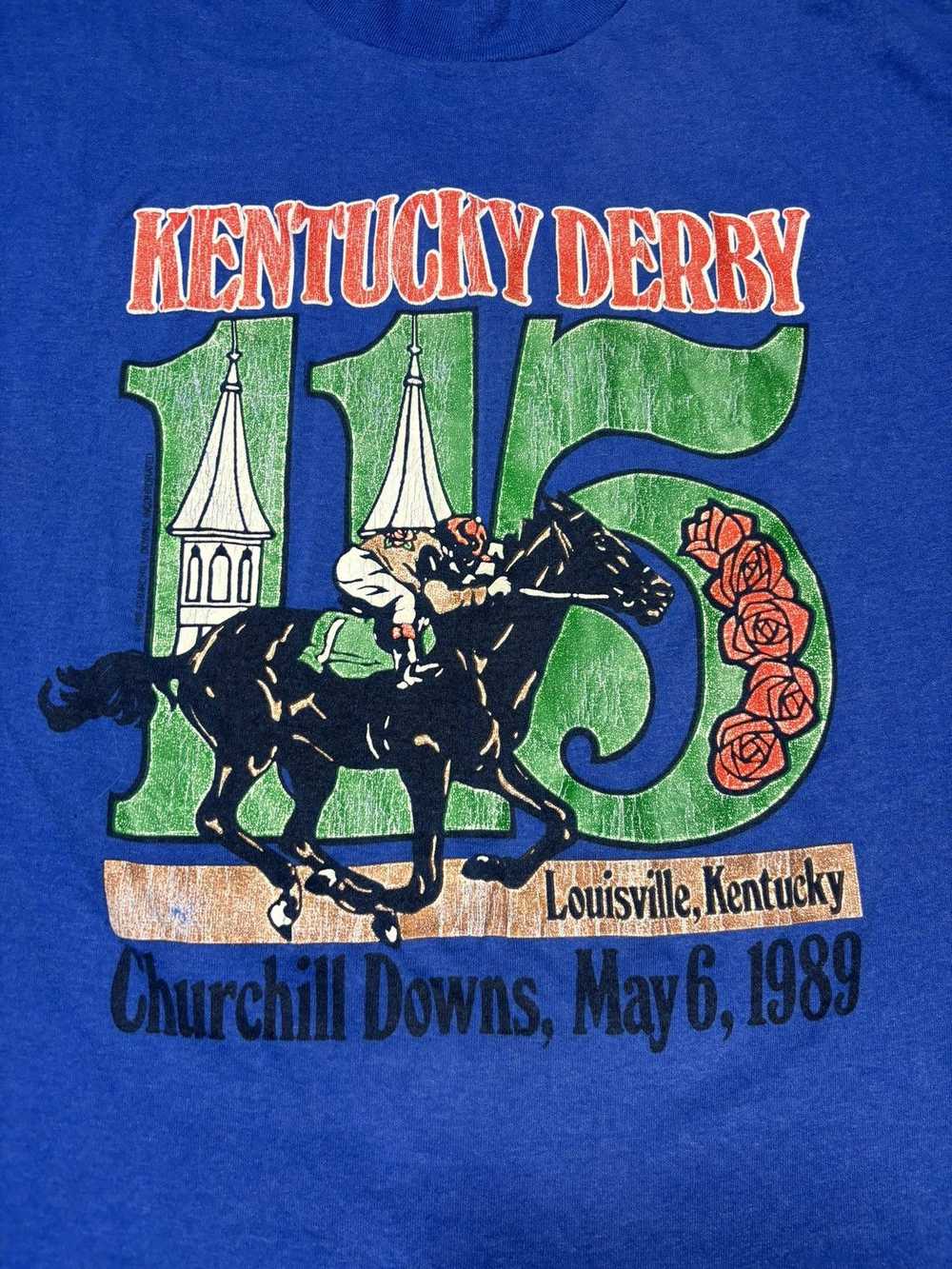 Streetwear × Vintage 1989 Kentucky Derby T shirt - image 3