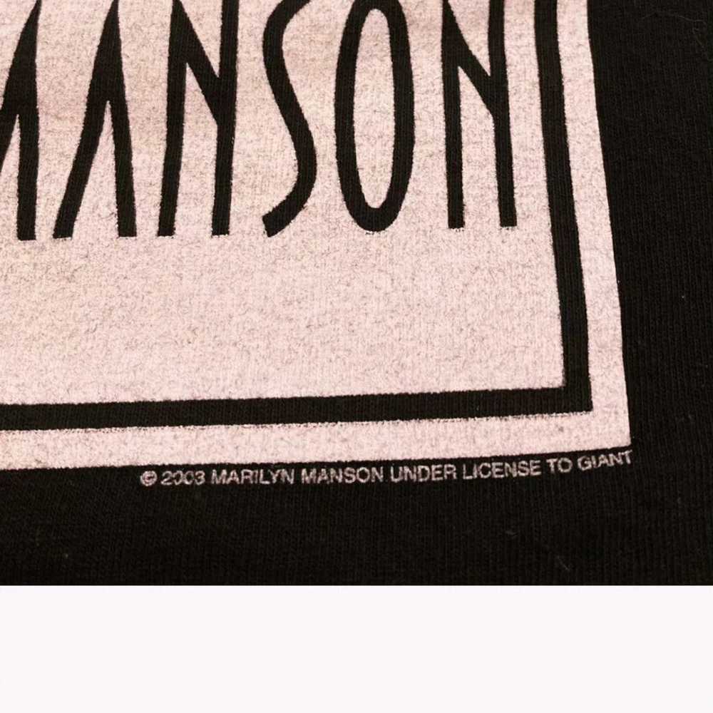 Marilyn Manson × Rock T Shirt × Vintage Giant Vin… - image 4