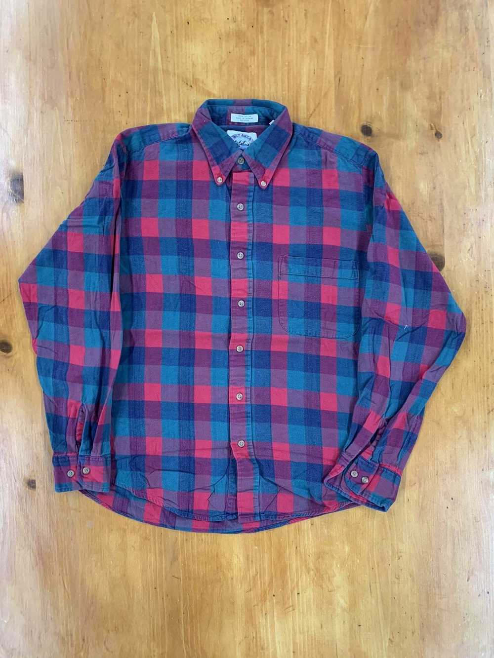 Vintage Vintage Bay Area Traders Green Flannel Sh… - image 2