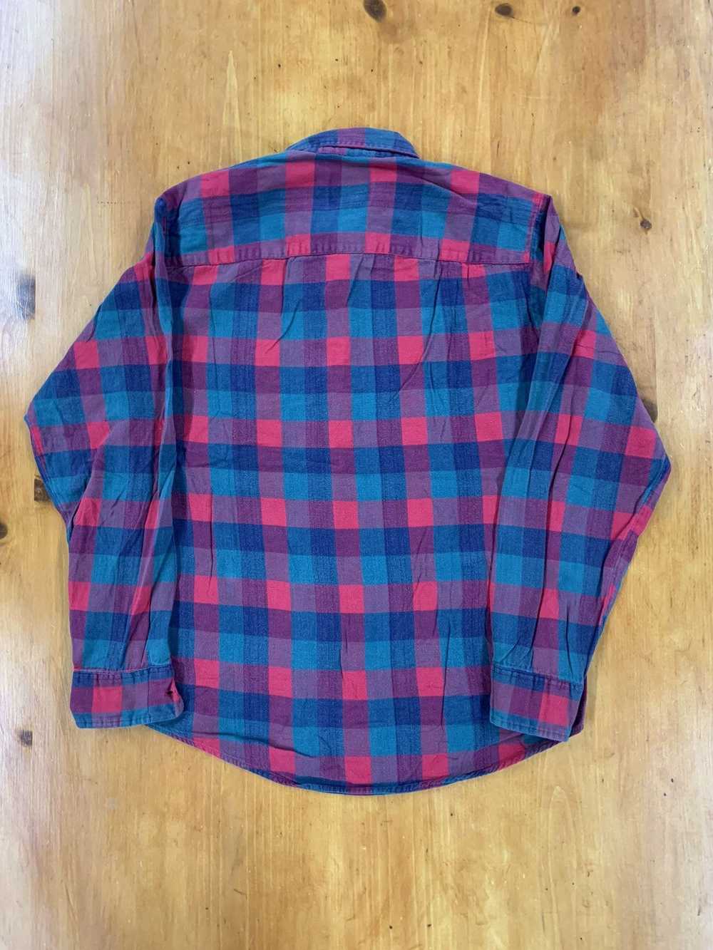 Vintage Vintage Bay Area Traders Green Flannel Sh… - image 3