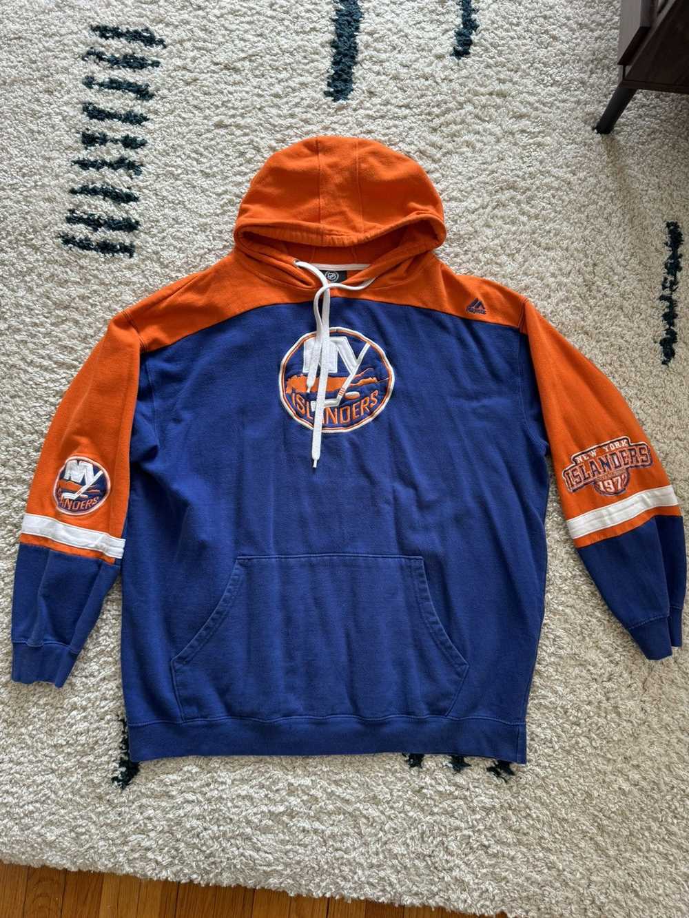 Majestic New York Islanders NHL Oversized Hoodie … - image 1