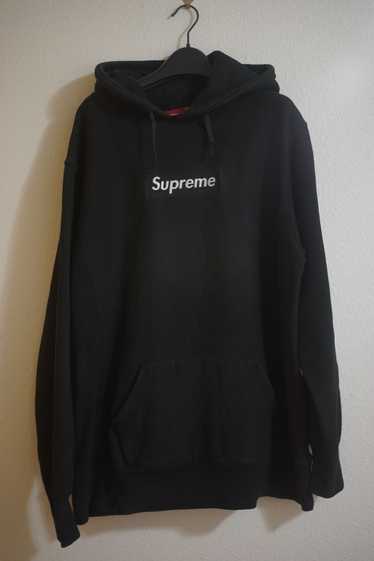 Supreme RARE 2001 Tonal Black Box Logo Hoodie