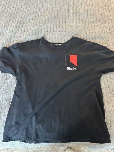 Rhude RHUDE TEE SHIRT BLACK AND RED