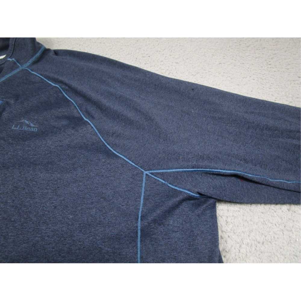 Vintage Mens XXLT Blue 1/4 Zip Slightly Fitted Qu… - image 2