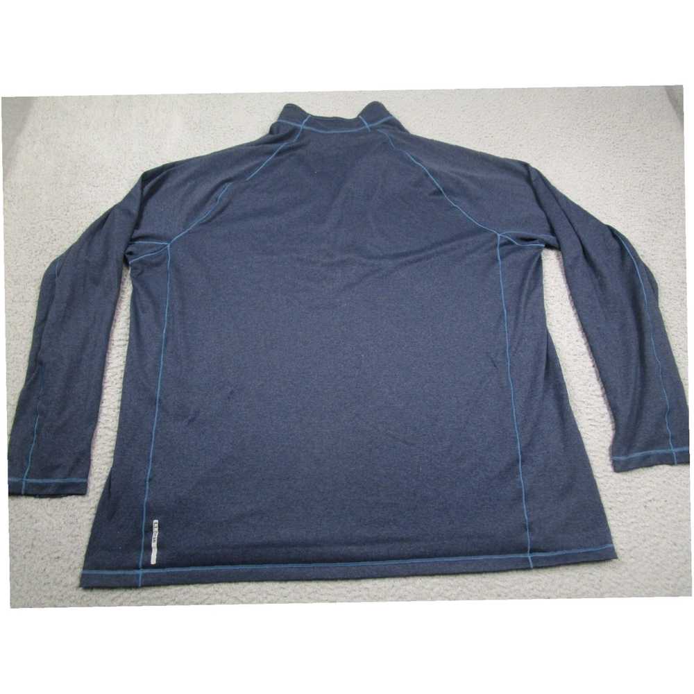 Vintage Mens XXLT Blue 1/4 Zip Slightly Fitted Qu… - image 5