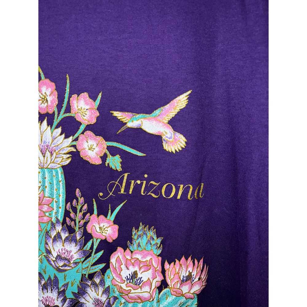 Jerzees 90s Vintage AZ Arizona Purple Cactus Grap… - image 3