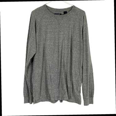 Chaps Classic Fit Gray Crew Neck Long Sleeve Pull… - image 1