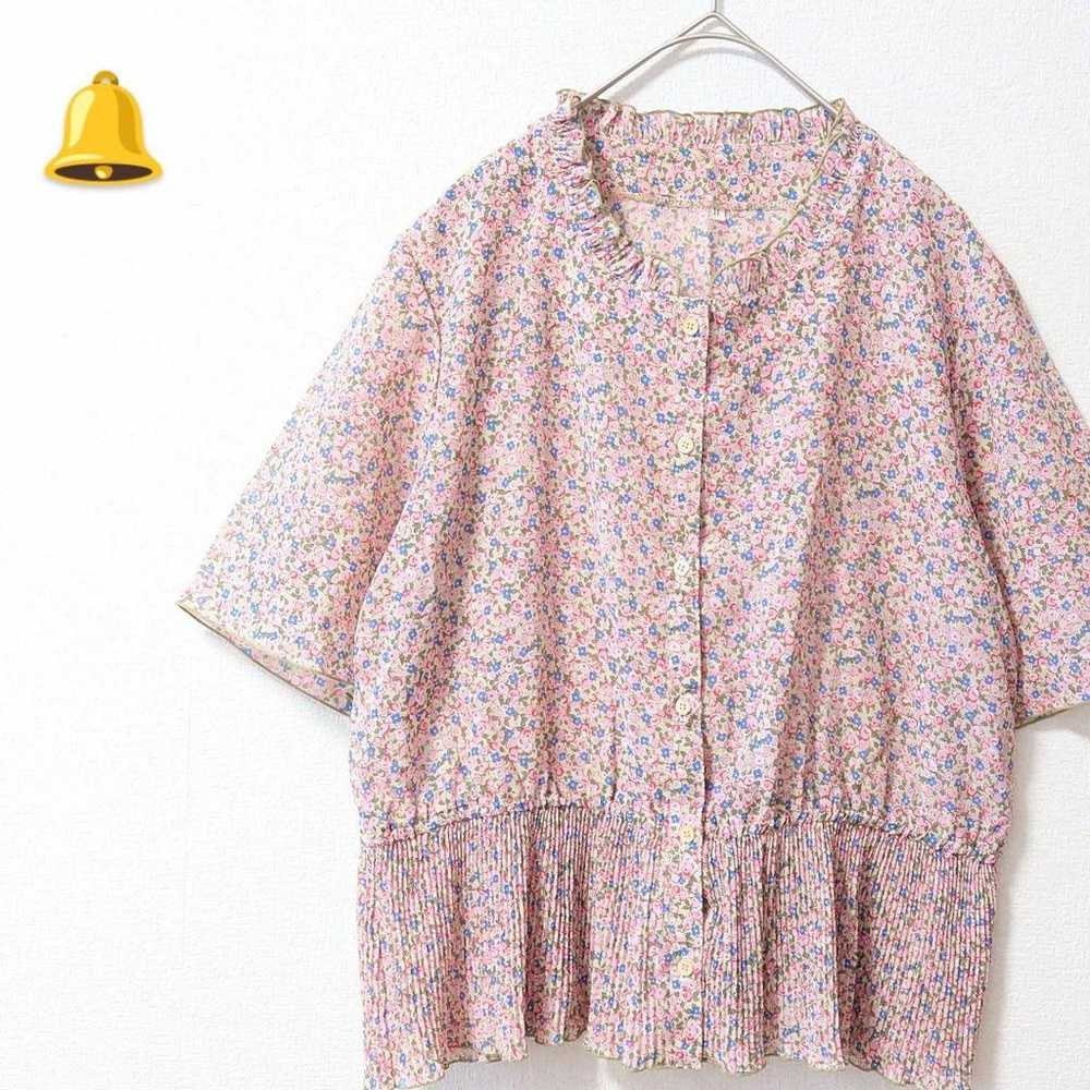 # 11号　Liberty Pleats Frill Floral Print All-Over … - image 1