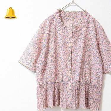 # 11号　Liberty Pleats Frill Floral Print All-Over … - image 1