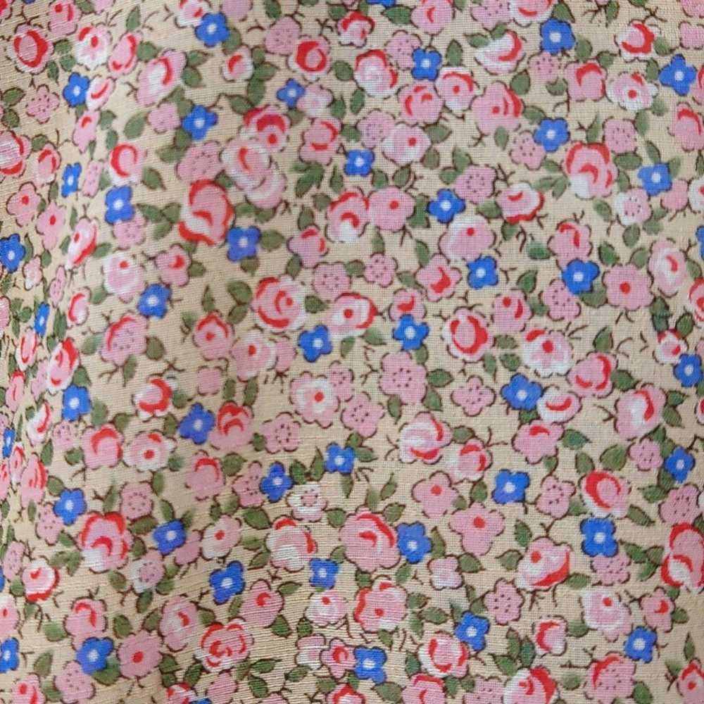 # 11号　Liberty Pleats Frill Floral Print All-Over … - image 5