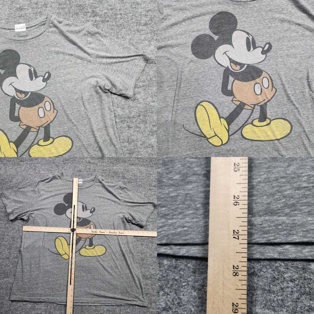 Disney DISNEY Men's Gray Crewneck T-Shirt Adult 2… - image 4