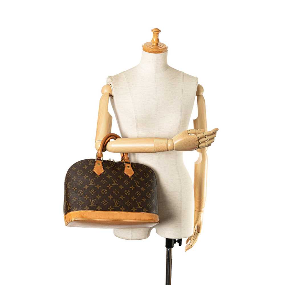 Brown Louis Vuitton Monogram Alma PM Handbag - image 9