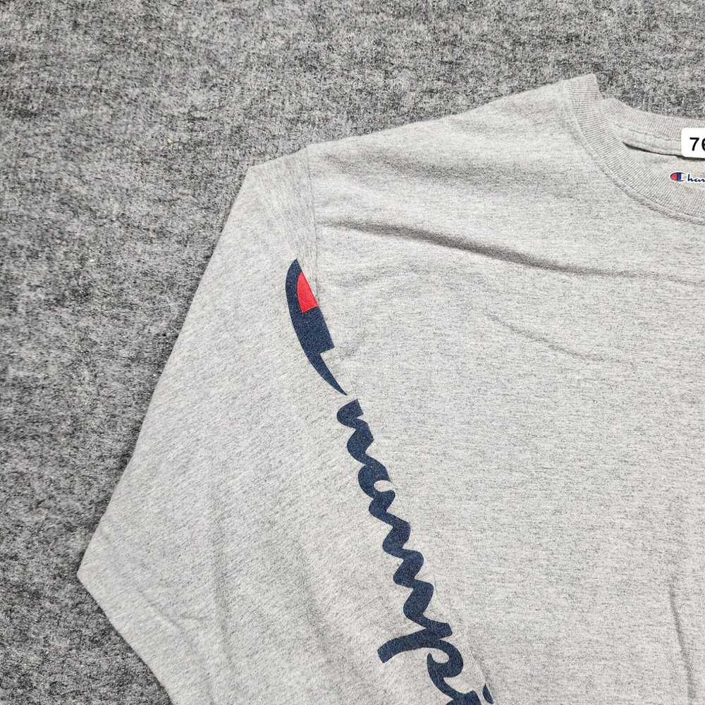 Champion CHAMPION T-Shirt Men's Large Gray Long S… - image 3