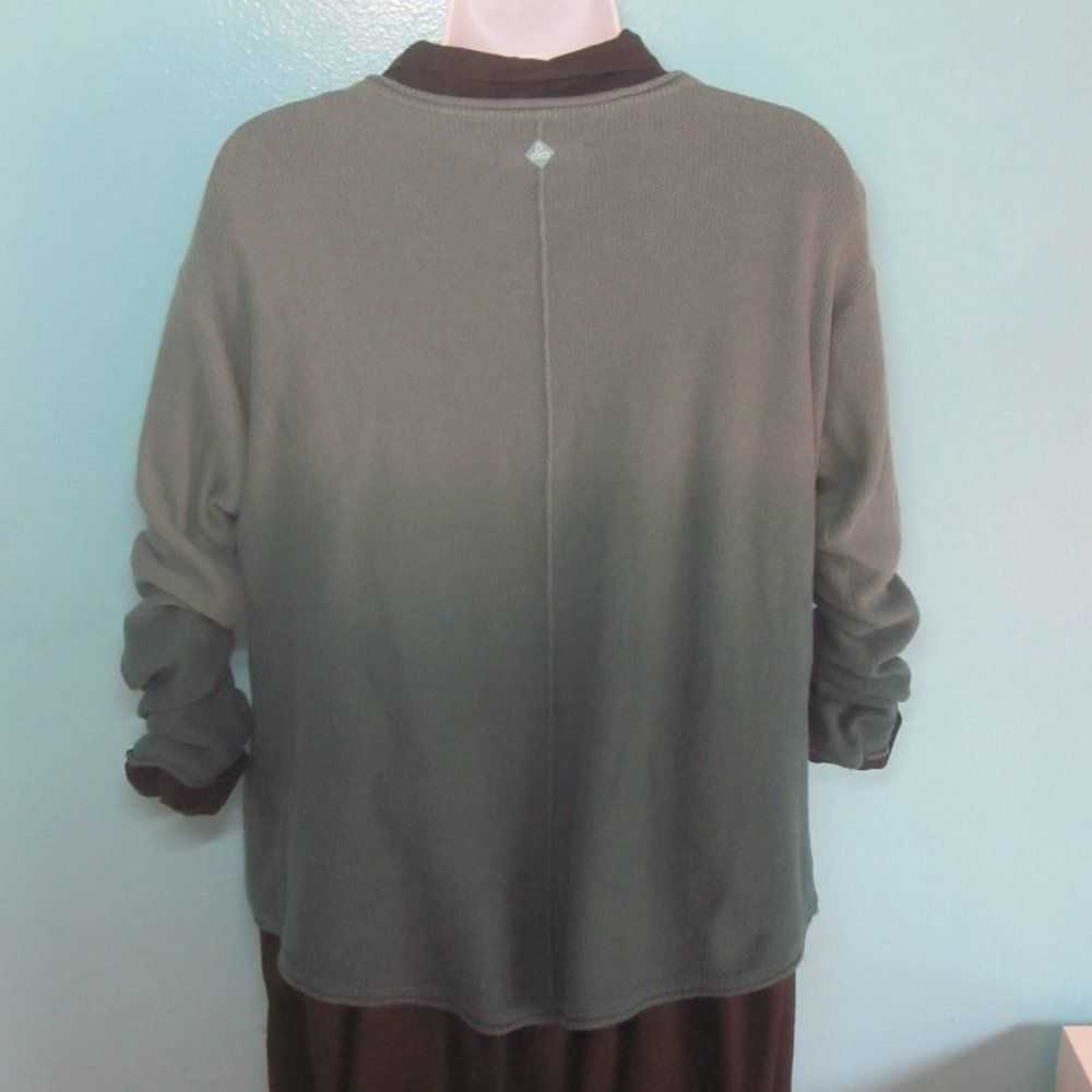 Prana Prana Green Ombre Cotton Sweater Size S - image 4