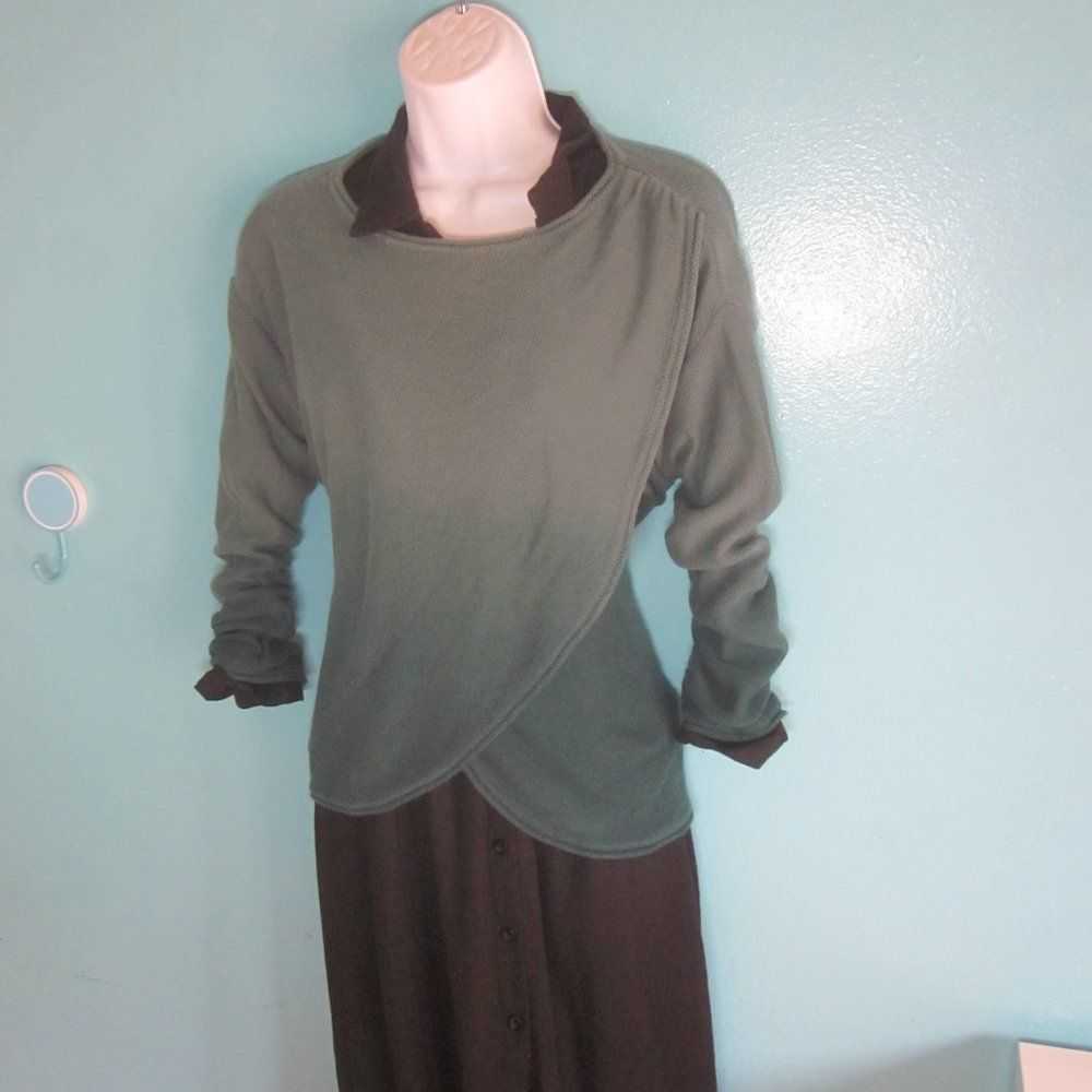 Prana Prana Green Ombre Cotton Sweater Size S - image 6